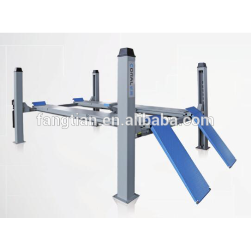 Four post wheel alignment lift